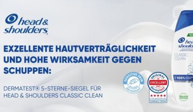 Exzellente Hautverträglichkeit und hohe Wirksamkeit gegen Schuppen: Dermatest® ...