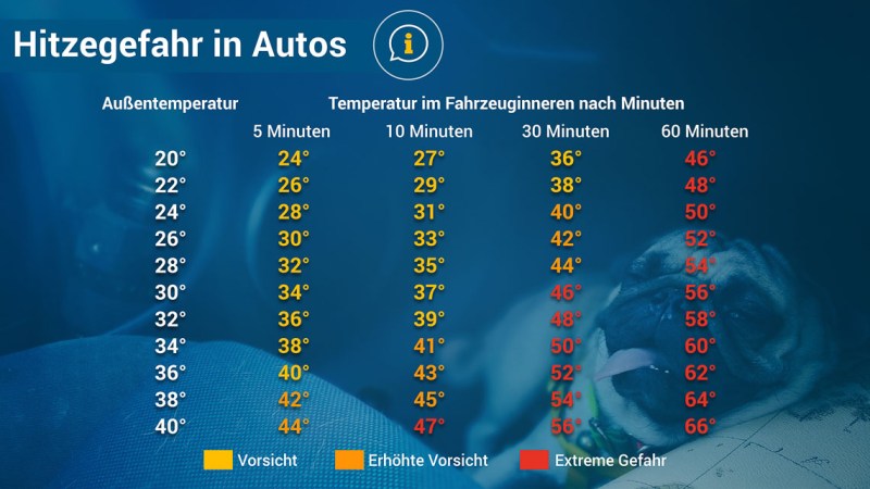 Sonneneinstrahlung macht Autos binnen Minuten zur tödlichen Falle – selbst bei milder Außentemperatur