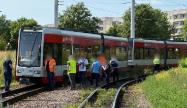 Straßenbahn in der Silberhöhe entgleist – Strecke wieder frei – Du bist Halle