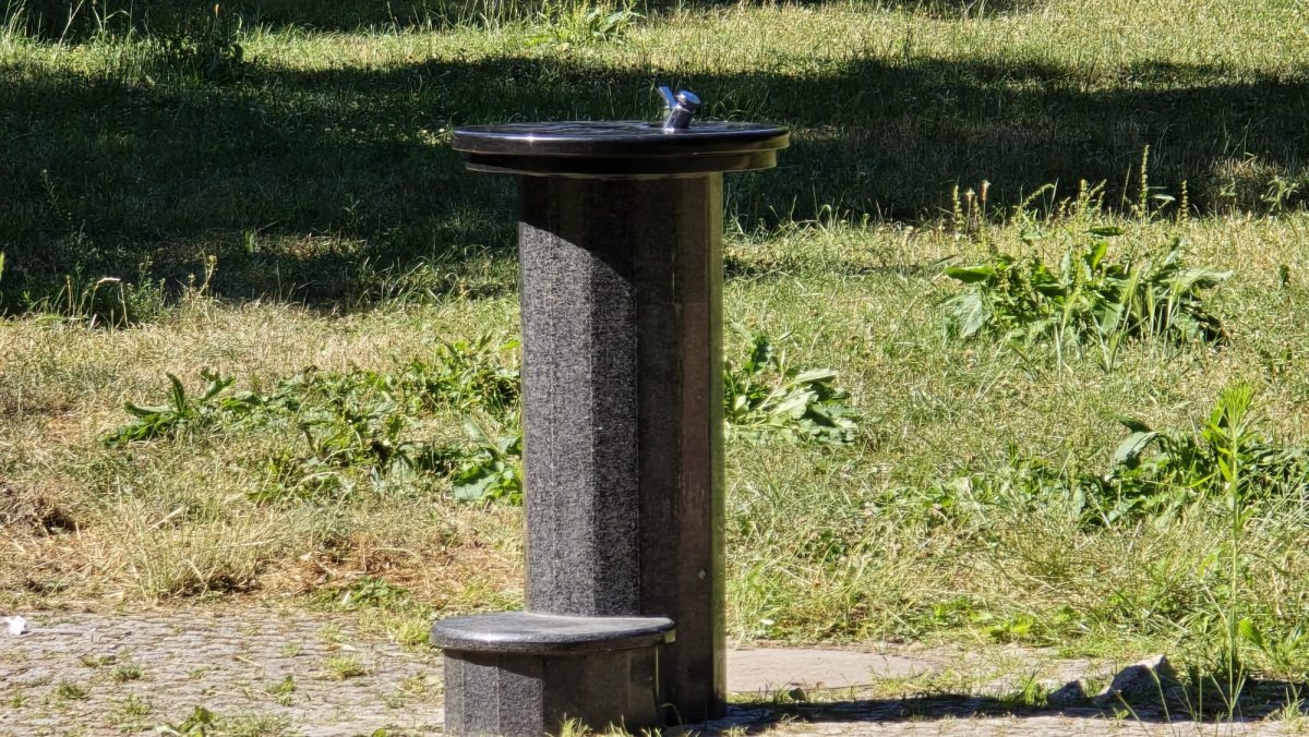 Trinkbrunnen auf der Peißnitz repariert – Du bist Halle