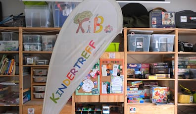 Hunderte Spiele, Baukästen und Legosteine lagern im Kindertreff Kibo.