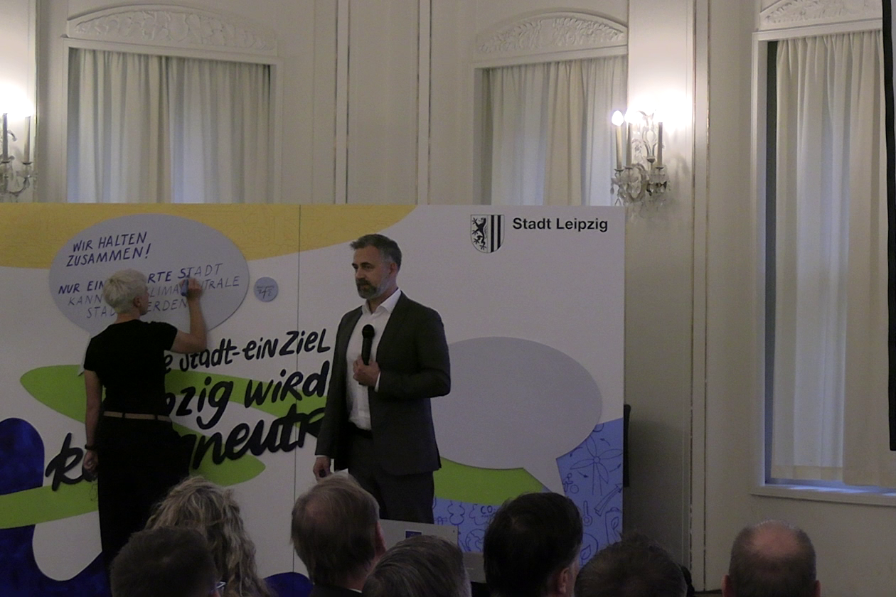 Prof. Levermann bei der Keynote