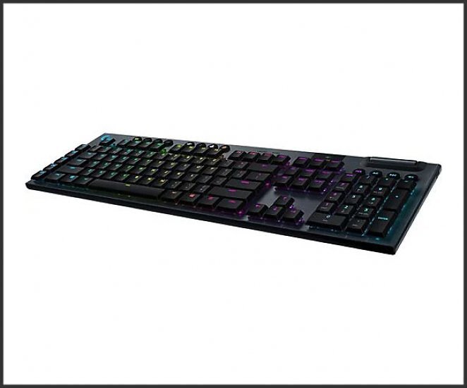 LOGITECH G915 Lightspeed Tactile Switch, Tastatur, Mechanisch, Logitech GL Tactile, kabellos, Schwarz