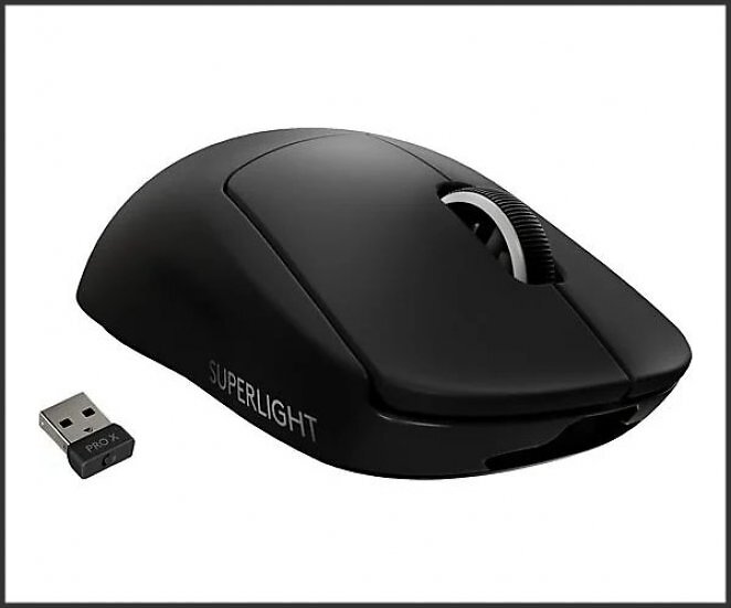 LOGITECH PRO X SUPERLIGHT Wireless Gaming-Maus, Schwarz