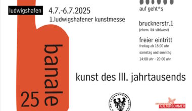 Ludwigshafen – Ludwigshafener Kunstmesse vom 4. bis 6. Juli 2025 – /// MRN-News.de