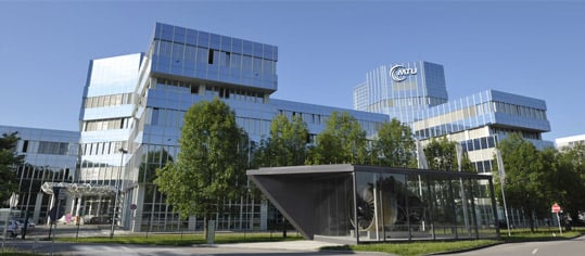 Konzernzentrale von MTU Aeor Engines in München.