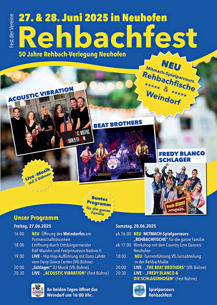 Rehbachfest 2025 - Neuhofen feiert