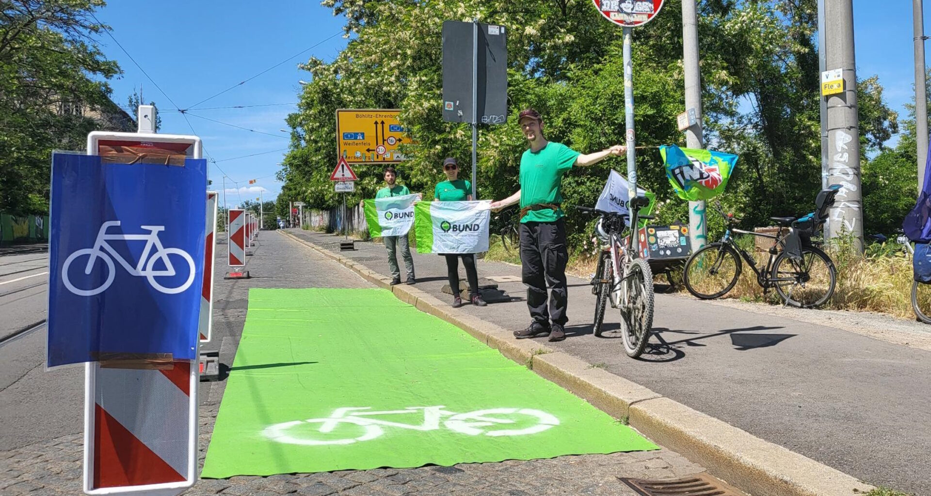 Heute gibt es wieder Pop-up-Bike-Lanes in Leipzig · Leipziger Zeitung