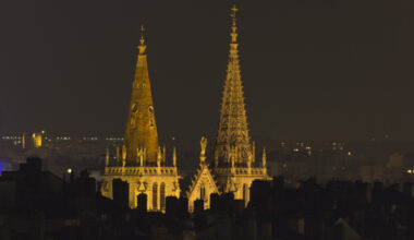Kirche Saint Nizier bei Nacht.