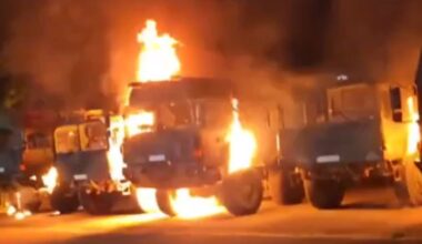 Sechs Lastwagen in Flammen: Kreml-Kanäle prahlen mit Anschlag auf Bundeswehr in Erfurt