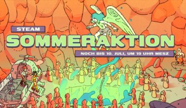 Banner vom Steam Summer Sale in Orange.