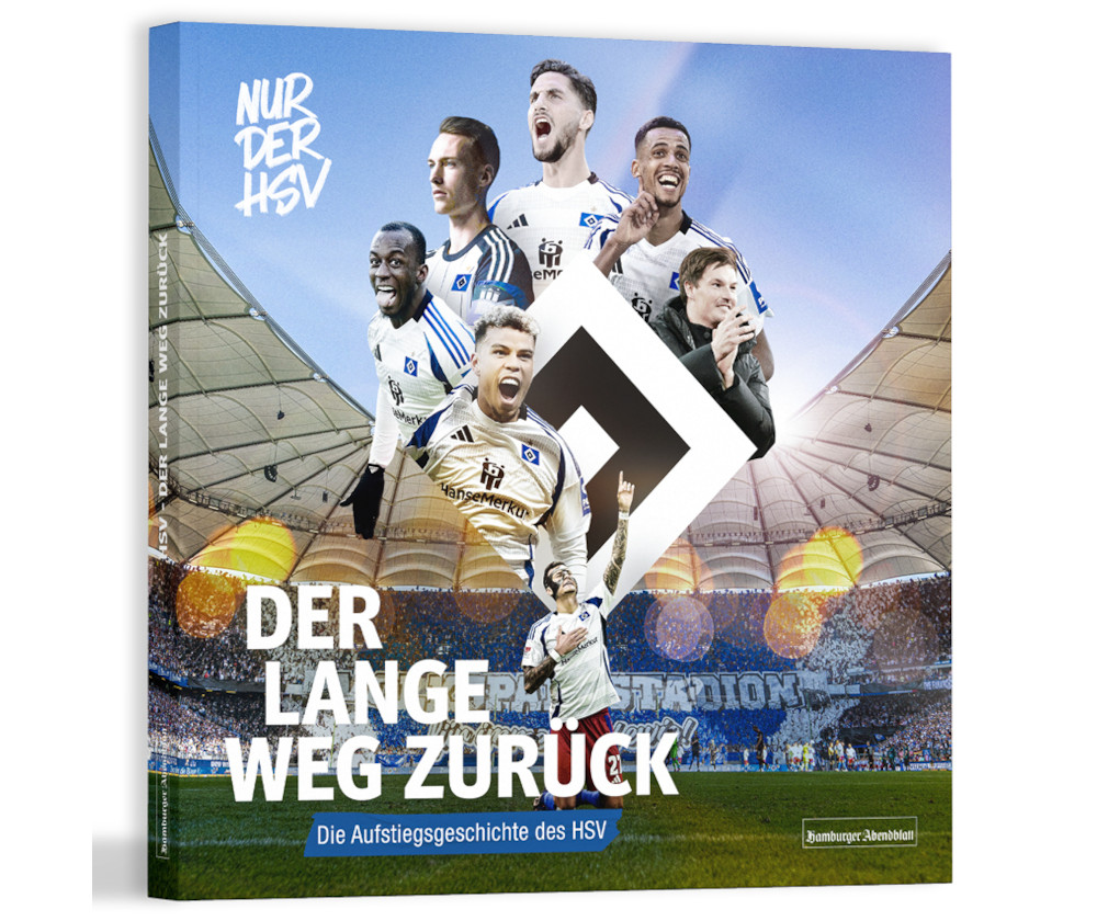 „HSV – Der lange Weg zurück“: FUNKEs Hamburger Abendblatt präsentiert die beschwerliche Aufstiegsgeschichte des Traditionsclubs als Hardcover-Buch