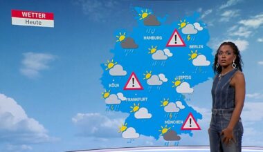 Unwetter in ganz Deutschland: Hier drohen Starkregen, Hagel und Orkanböen