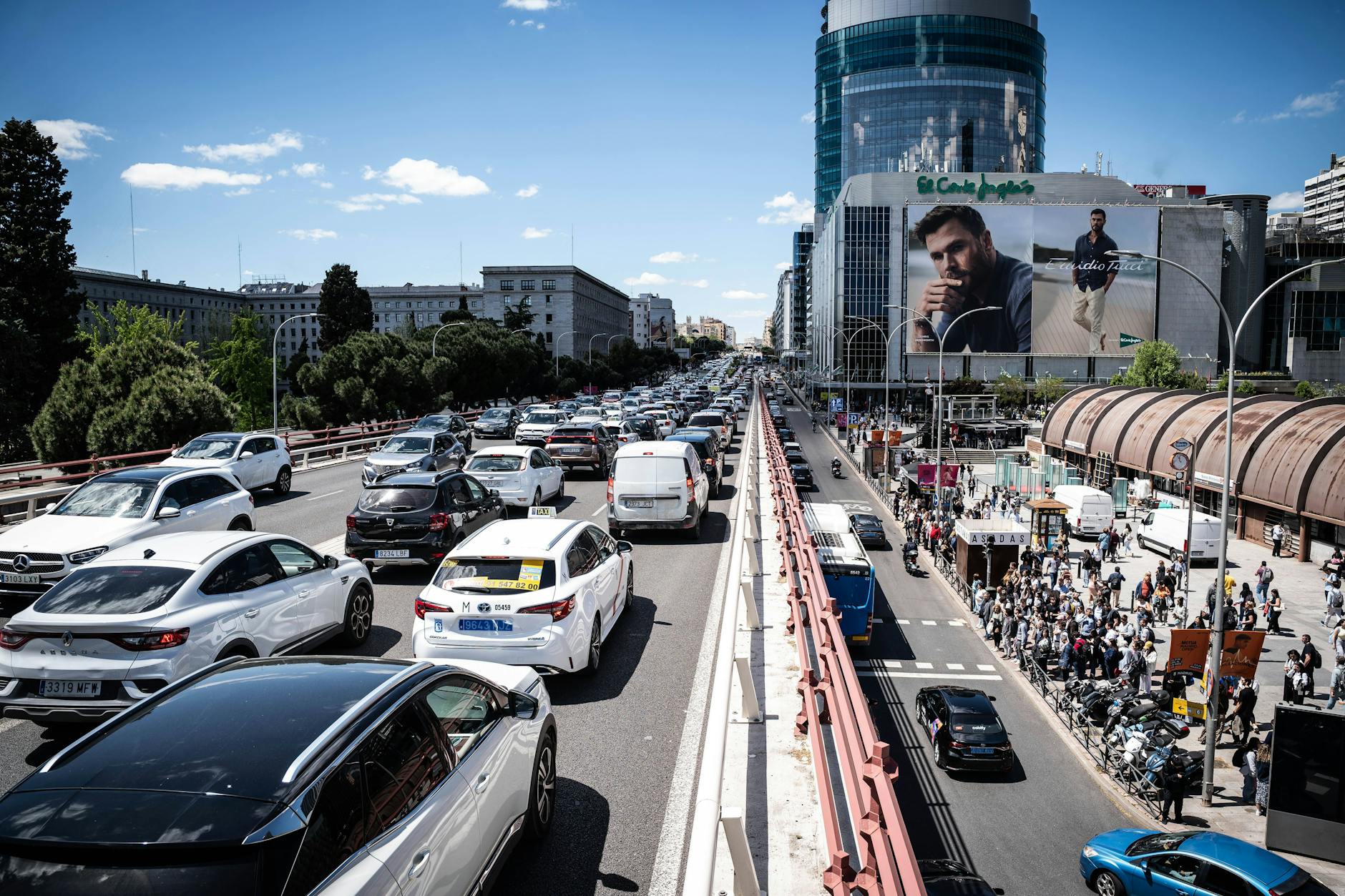 In Madrid war nach dem flächendeckenden Blackout ein regelrechtes Verkehrschaos ausgebrochen.