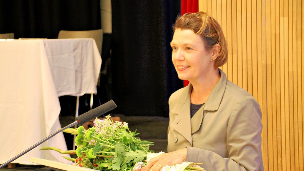 Will selbst auch etwas lernen in Halle: Ute Niethammer am Freitagabend nach ihrer Wahl zur  neuen Superintendentin durch die Kreissynode