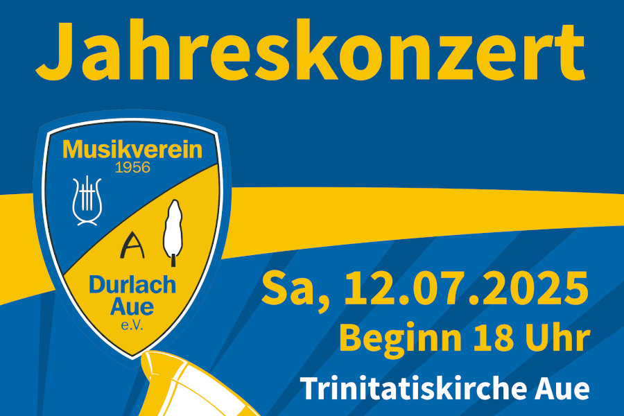 Musikverein Durlach-Aue lädt zum Jahreskonzert ein