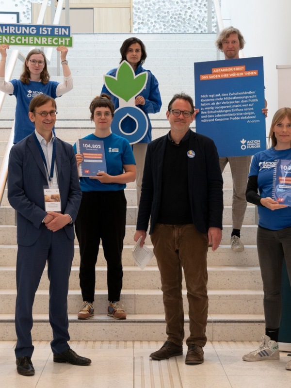 Aktion gegen den Hunger hat heute die Petition Gesicht zeigen gegen Hunger: Menschenrechte