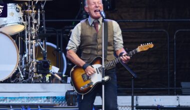Metallteil fällt bei Bruce-Springsteen-Konzert von der Decke