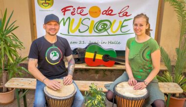 Stefan Kegel und Marie Meier wollen Menschen bei der  Fête de la Musique in Halle zusammenbringen.