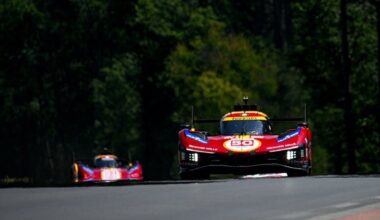 Der Ferrari 499P von Antonio Fuoco, Miguel Molina und Nicklas Nielsen