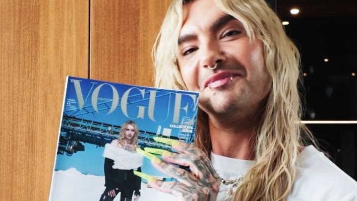 Mit Bagger-Fotos aus der Heimat: Bill Kaulitz schreibt „Vogue“-Geschichte | Regional