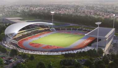 CGI impression of Alexander Stadium