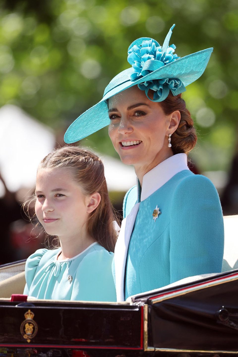 Prinzessin Charlotte + Catherine, Princess of Wales, bei der diesjährigen Parade von Trooping the Colour