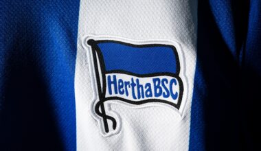 Die Fahne auf dem Heimtrikot.