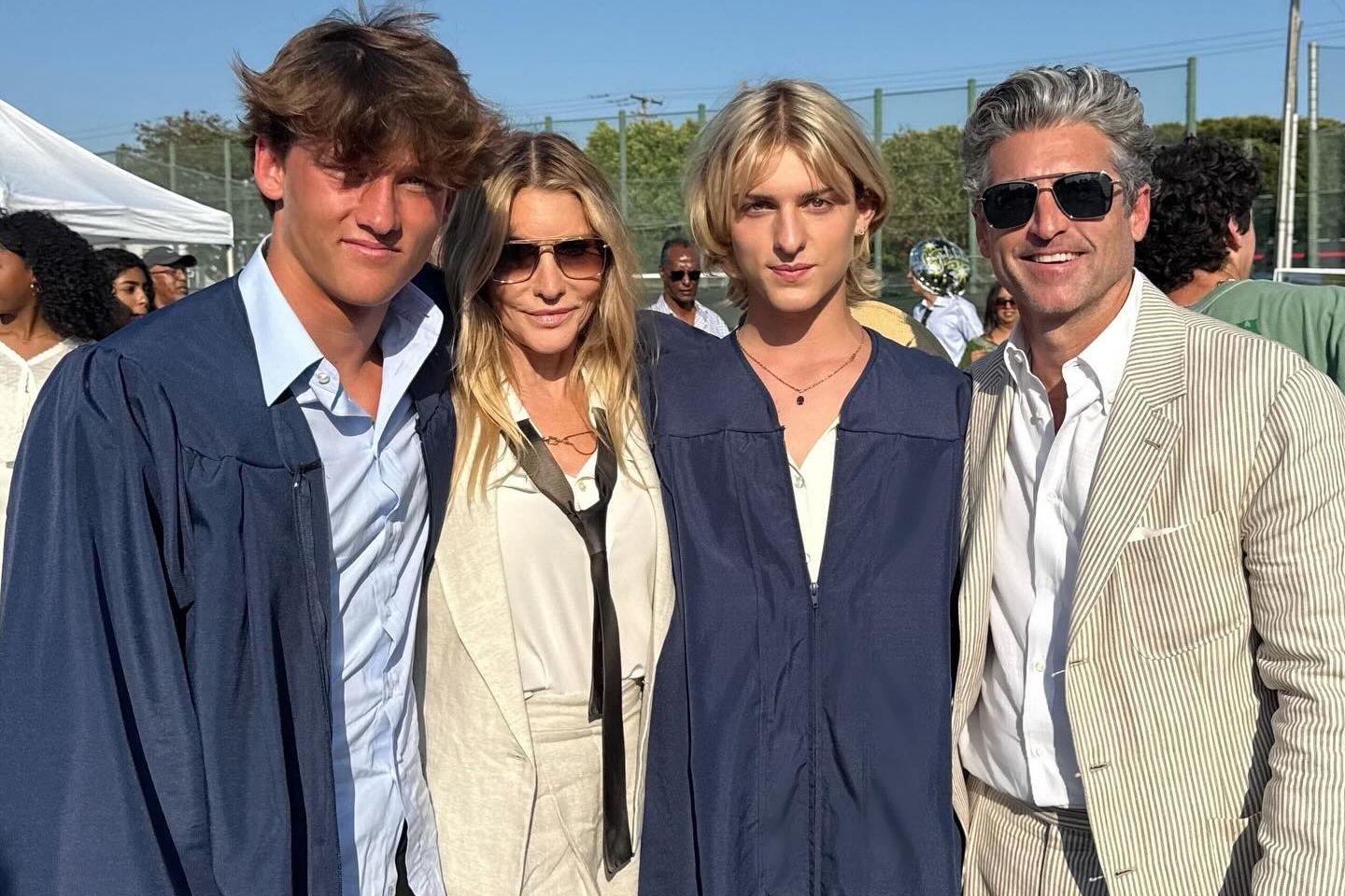 Patrick Dempsey und Jill Fink schickten ihre Kinder Darby und Sullivan Dempsey auf die Crossroads Highschool.