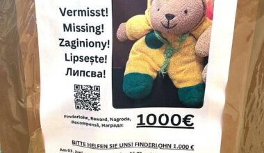 Berlin/Bielefeld | Teddy verzweifelt gesucht: 1.000 Euro für «Mini» ausgesetzt
