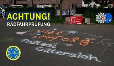 Fahrradprüfung an der Grundschule Werther-Langenheide