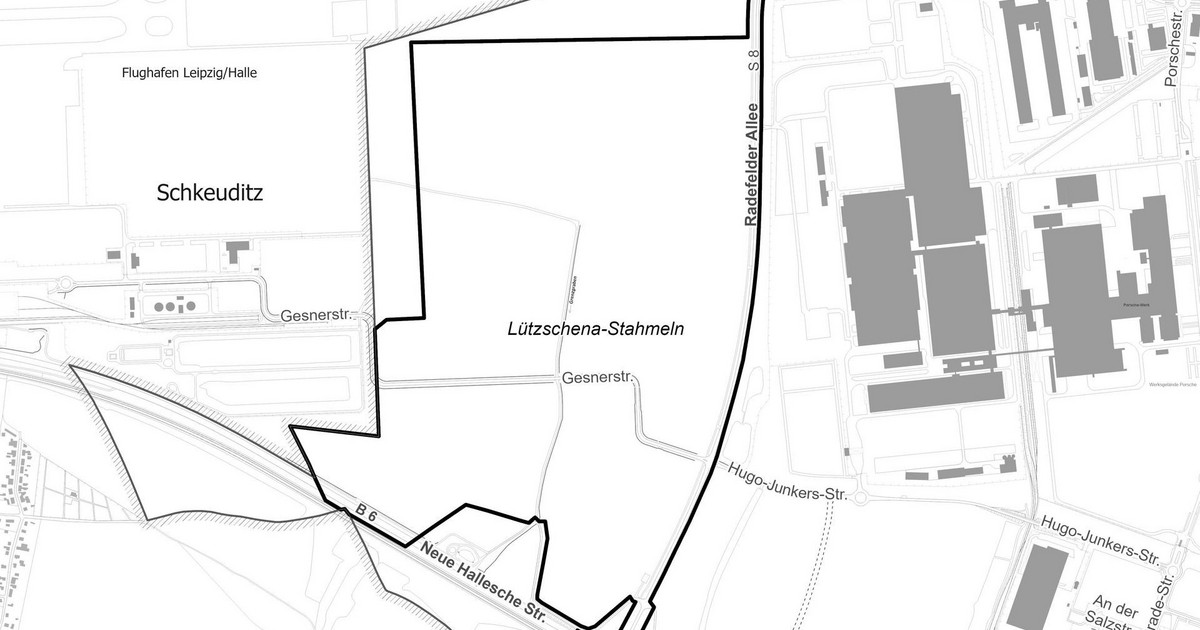 Bebauungsplan Nr. 422, Radefelder Allee West, Leipzig-Nordwest - Öffentliche Auslegung des Planentwurfs 