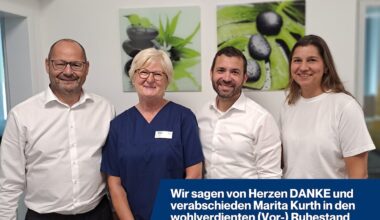 Verabschiedung in den wohlverdienten (Vor-) Ruhestand