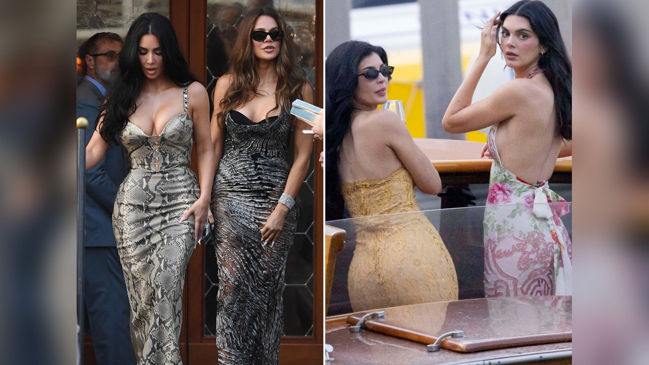 Kim und Khloé Kardashian sowie Kylie und Kendall Jenner (v.l.) in Venedig.