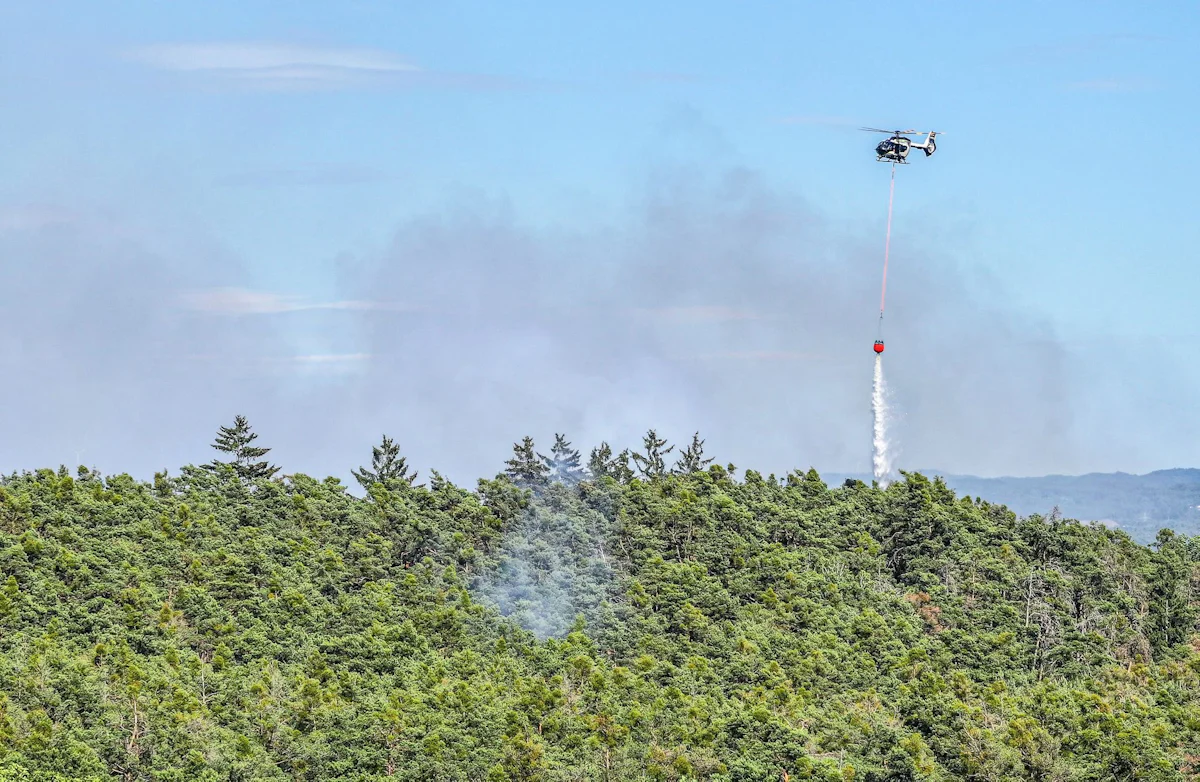 Notfälle - Waldbrand nahe Nürnberg - Wohnheim vorsorglich evakuiert - Bayern