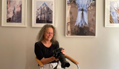 Inspiriert unter anderem von Feiniger, hat Angela Dolgner mit ihren teilweise mehrfachbelichteten Fotografien besondere Halle-Bilder geschaffen.