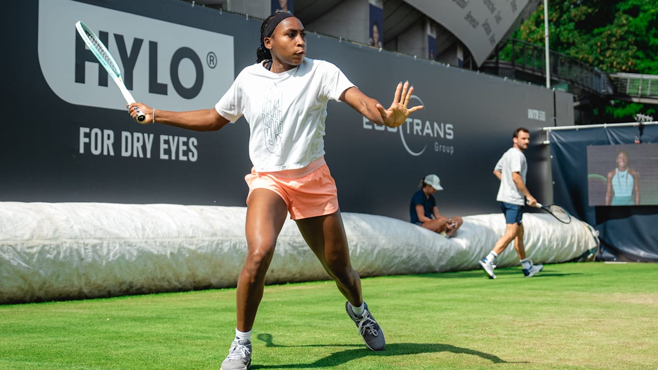 Berlin Tennis Open: Coco Gauff trainiert am Steffi-Graf-Stadion | Sport