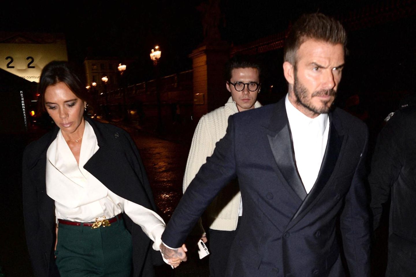 Victoria und David Beckham mit ihrem Sohn Brooklyn Peltz Beckham
