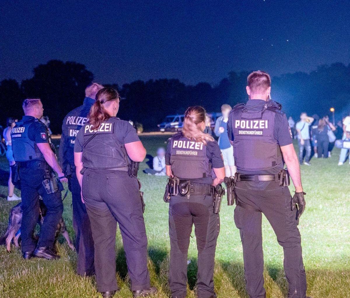 Schlägerei nach Messerangriff im Hamburger Stadtpark