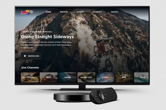 Red Bull TV kann auf vielen Geräten gestreamt werden.