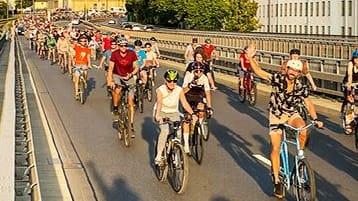 Fahrrad-Demo in Halle: Mit diesem Bild warb der ADFC für die Demonstration am Freitag.