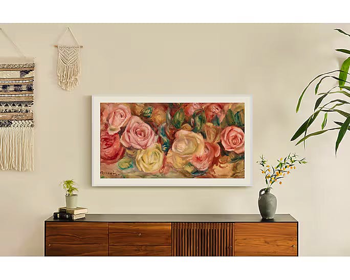 The Frame von Samsung sieht aus wie ein Gemälde an der Wand.