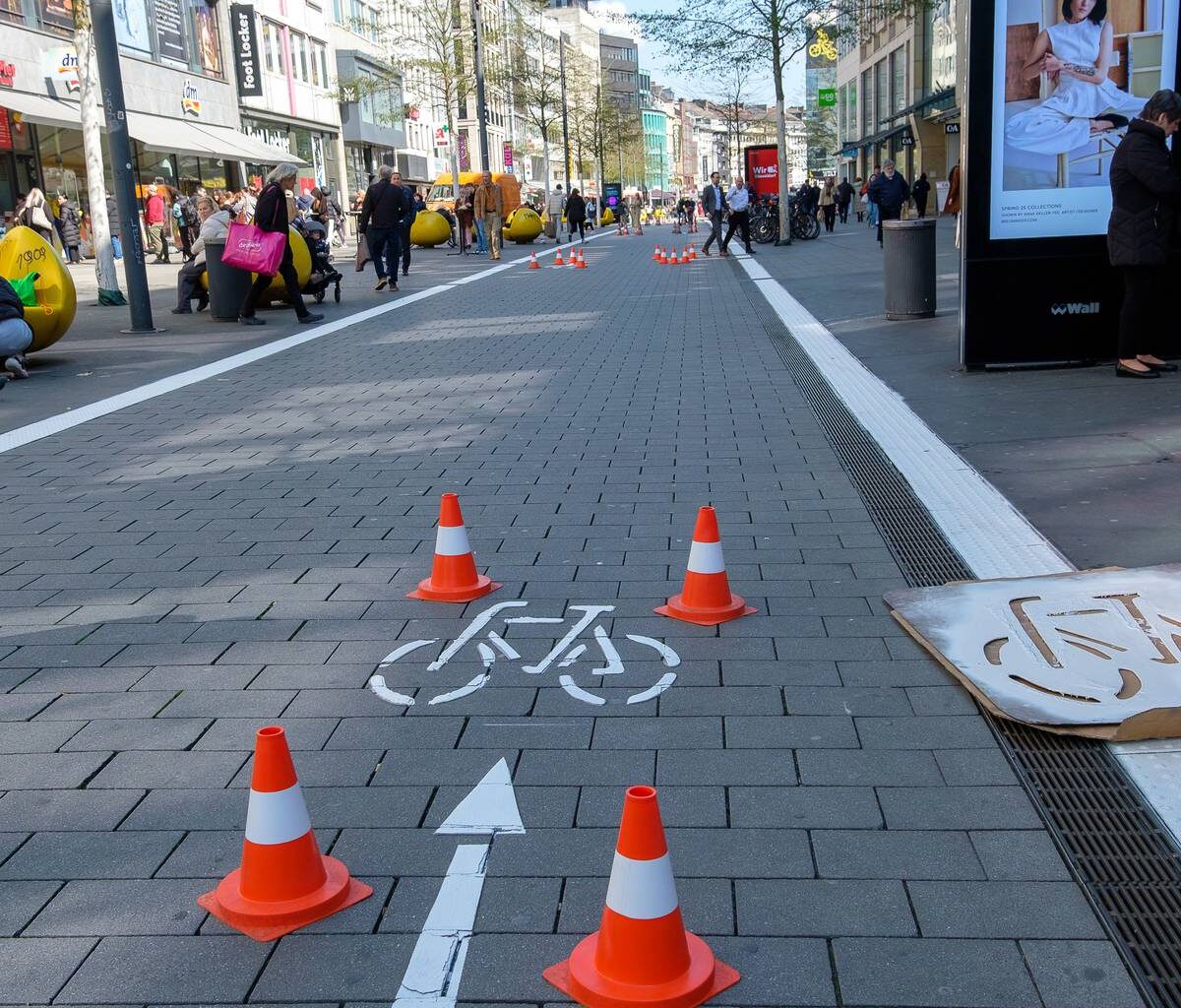 Bessere Trennung von Fuß- und Radverkehr