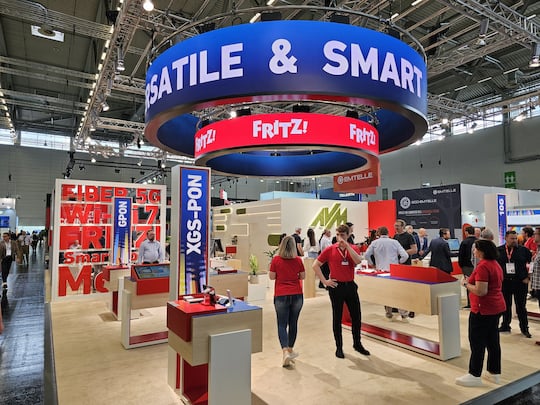 AVM-Messestand auf der ANGA COM