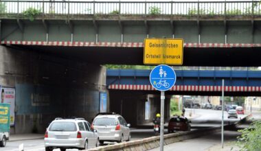 Gelsenkirchen: Gegenstände von Brücke geworfen – Opfer verletzt