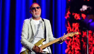 Pete Townshend von The Who tritt bei Firenze Rocks 2023 in der Visarno Arena am 17. Juni 2023 in Florenz auf