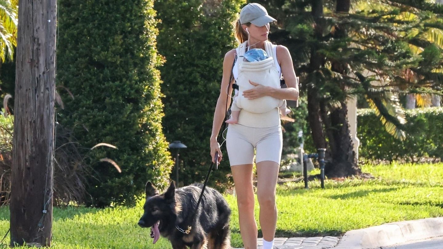 Gisele Bündchen: Ein Spaziergang bringt Sorge um ihr Baby hervor