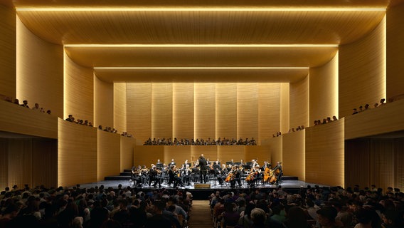 Der geplante Konzertsaal. © ADEPT, Kopenhagen/ Hamburg 