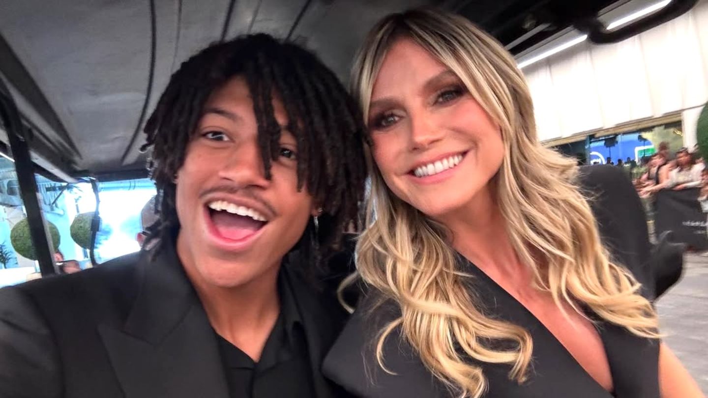 Heidi Klum: Sohn Henry feuert Schwester Leni beim GNTM-Finale an