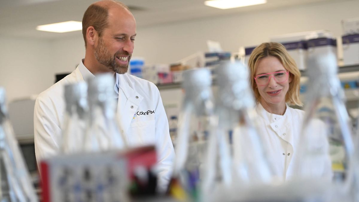 Lob auf britische Biotechnologie: Prinz William tourt mit Hollywoodstar Cate Blanchett
